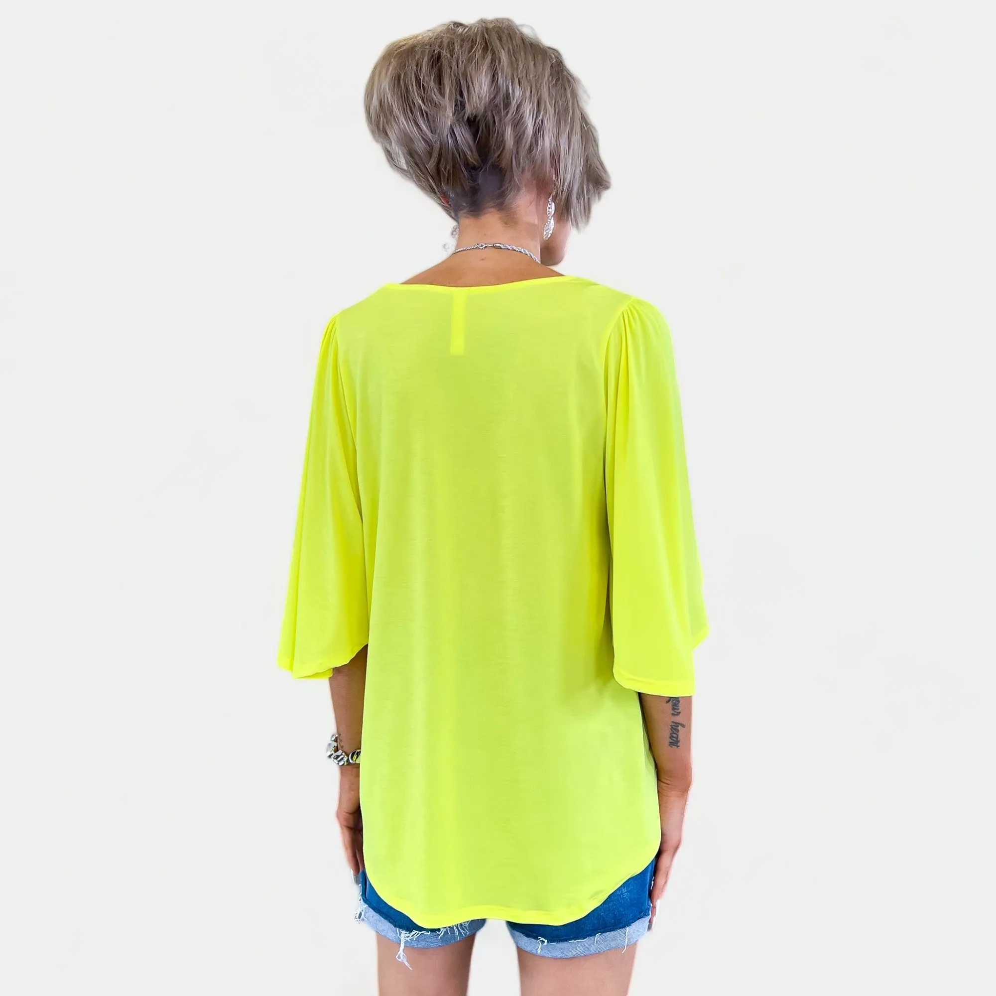 Neon Yellow Cali Top [NO RETURNS]