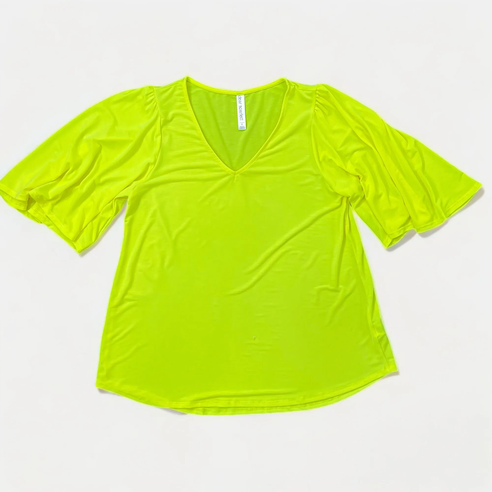 Neon Yellow Cali Top [NO RETURNS]