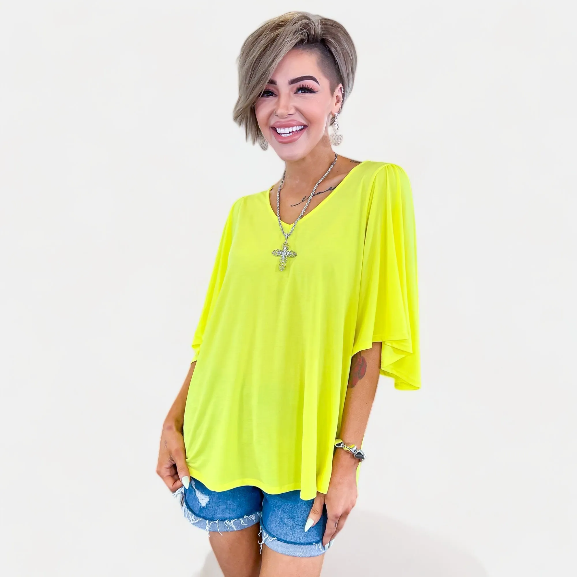 Neon Yellow Cali Top [NO RETURNS]