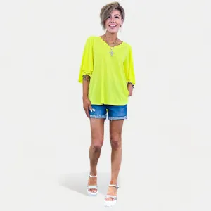 Neon Yellow Cali Top [NO RETURNS]