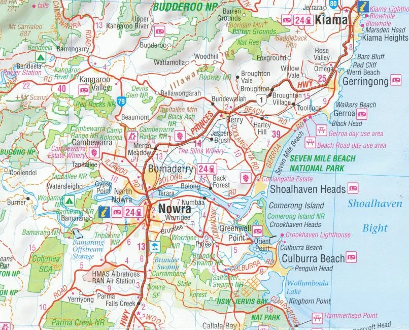 New South Wales Hema 1430 x 1000mm Supermap Paper Wall Map