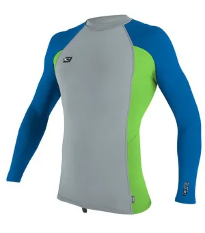 ONeill Premium Skings Long Sleeve Rash Guard 2XL - Cool Grey - Day Glo