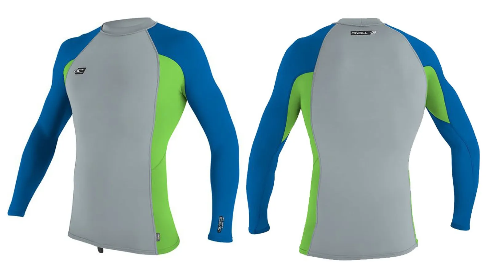 ONeill Premium Skings Long Sleeve Rash Guard 2XL - Cool Grey - Day Glo