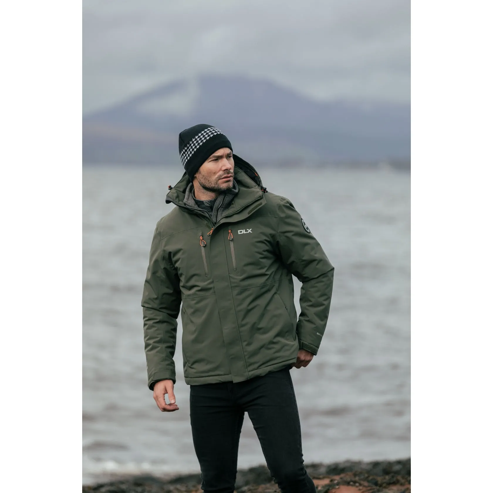 Oswarm Men's DLX Padded Waterproof Jacket in Ivy