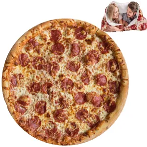 Pizza Flannel Novelty Giant Wrap Blanket Sofa Soft Throw Blanket