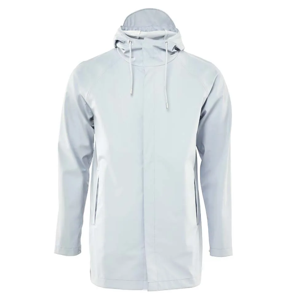 RAINS Short Coat – Unisex – Ice Grey