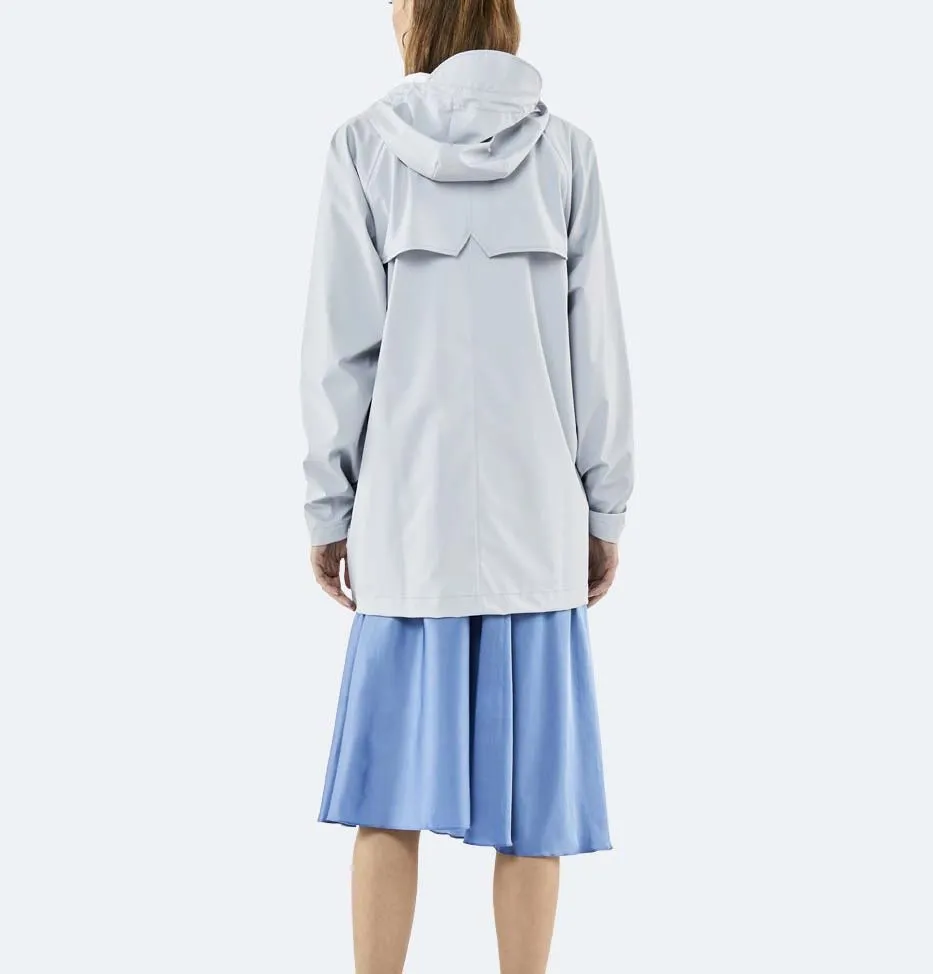 RAINS Short Coat – Unisex – Ice Grey