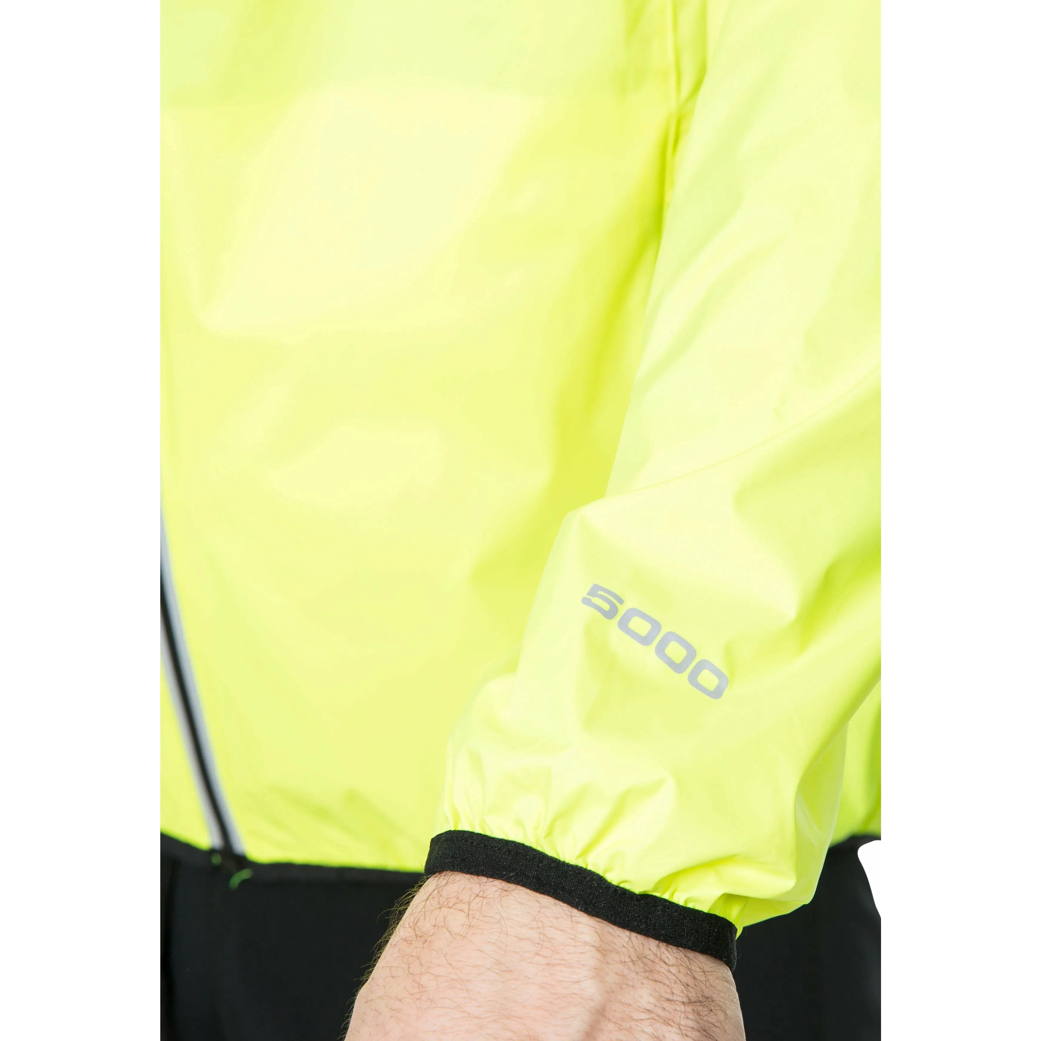 Retract Men's Hi-Vis Unpadded Waterproof Packaway Jacket in Yellow