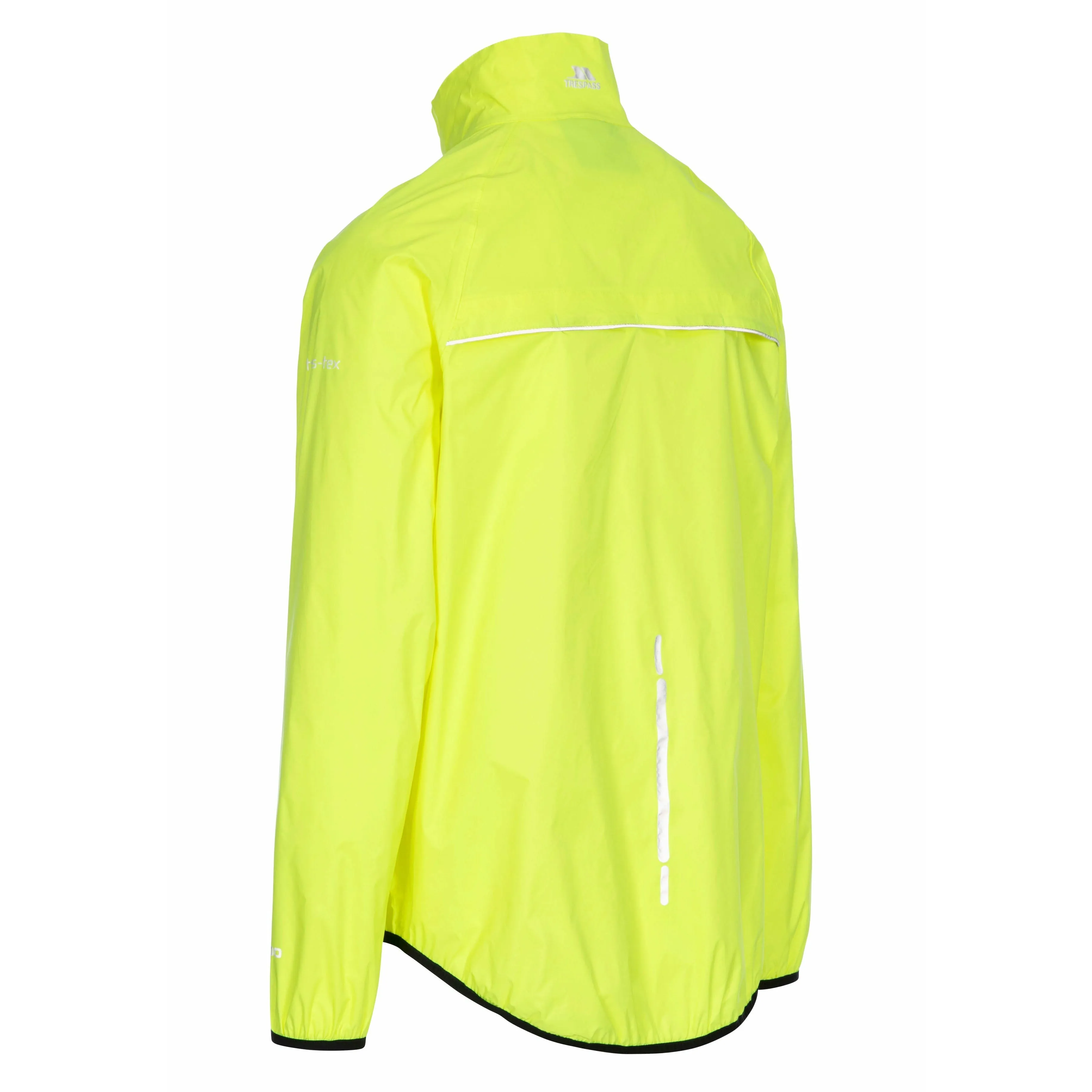 Retract Men's Hi-Vis Unpadded Waterproof Packaway Jacket in Yellow