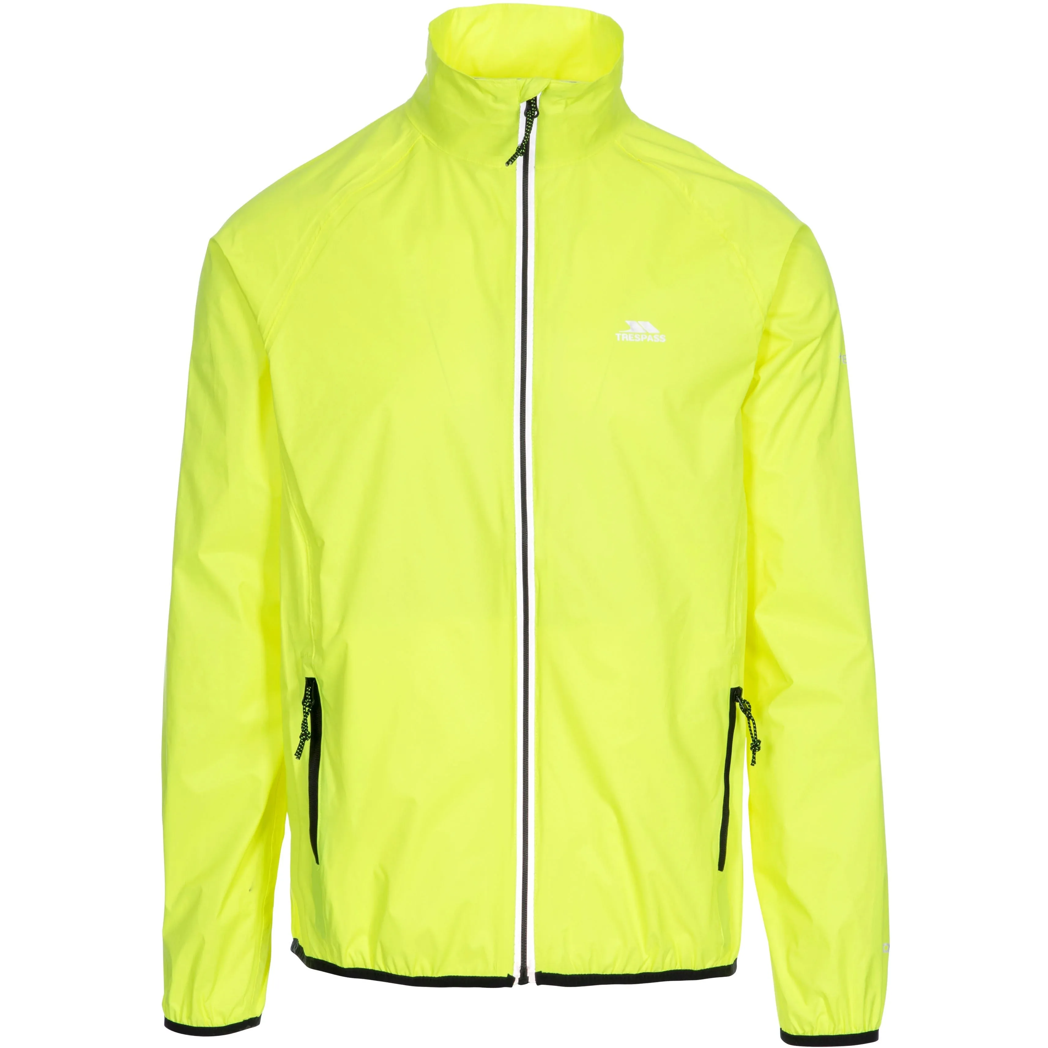 Retract Men's Hi-Vis Unpadded Waterproof Packaway Jacket in Yellow