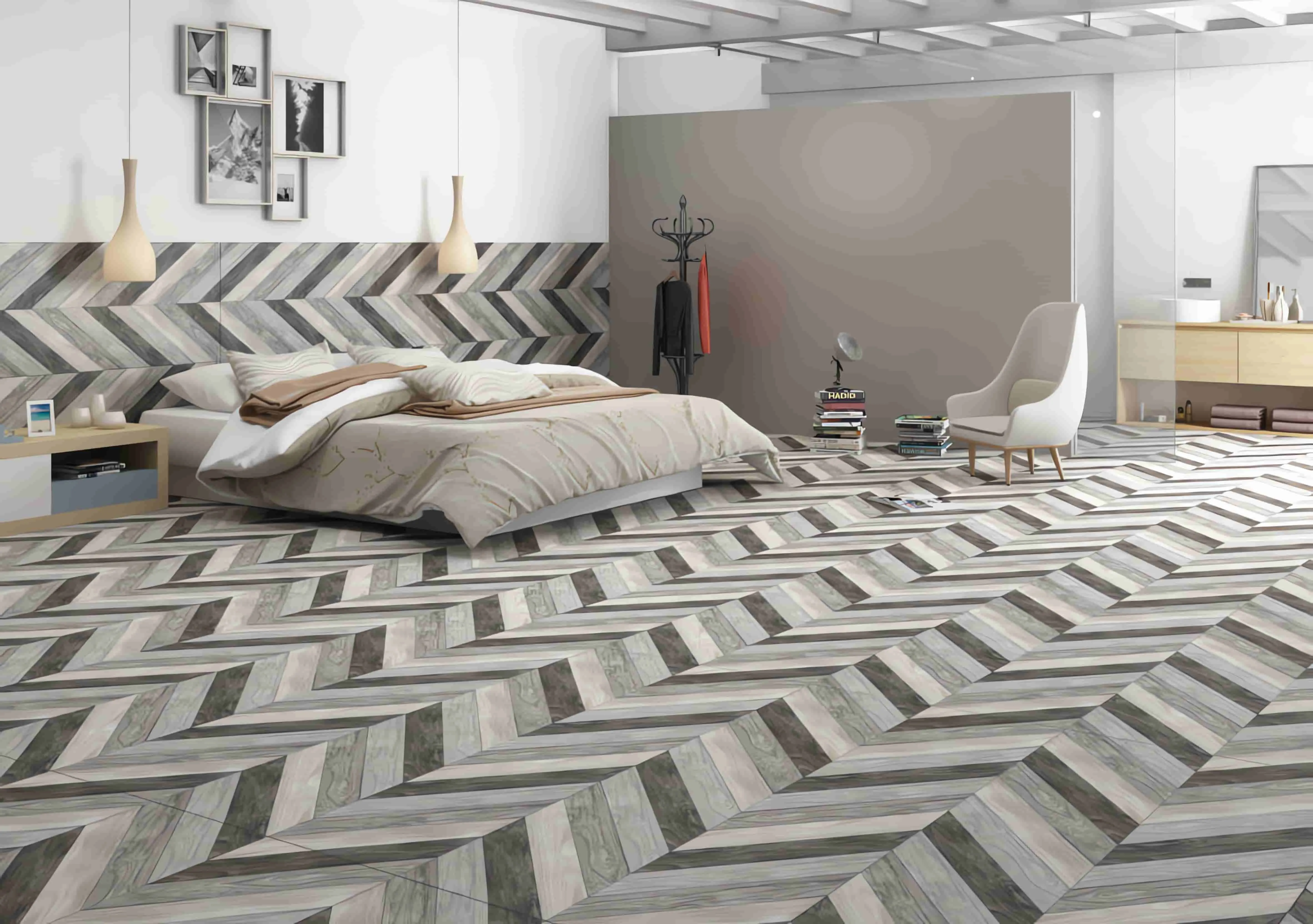 Rose Wood Gray Semi Matt