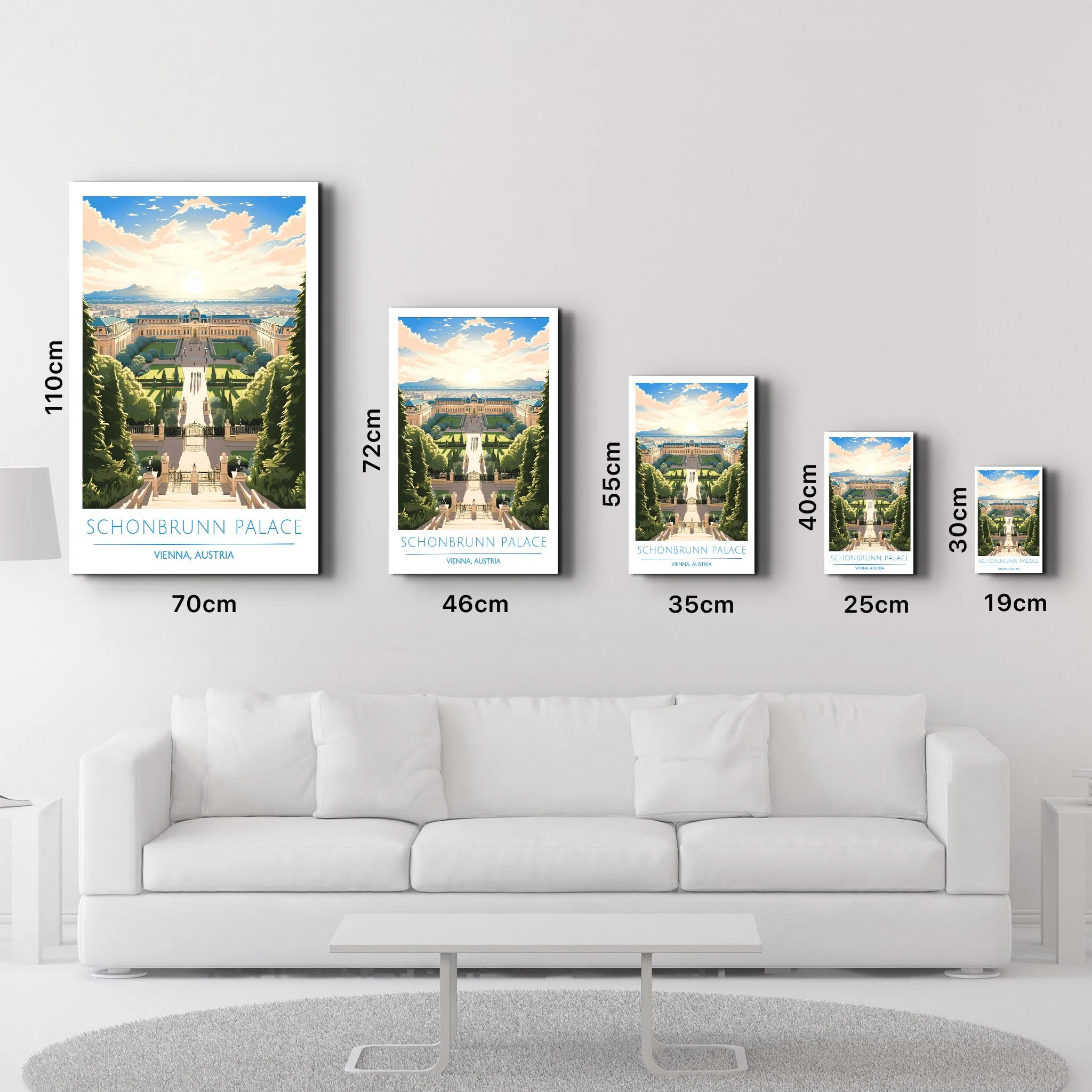 Schonbrunn Palace-Vienna Austria-Travel Posters | Glass Wall Art