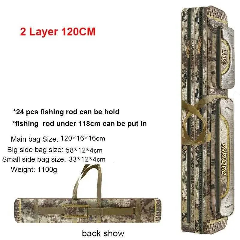 Scione Waterproof Fishing Gear Bag with Multiple Pockets