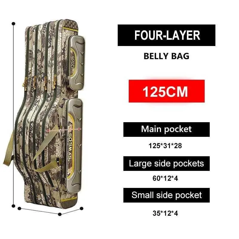 Scione Waterproof Fishing Gear Bag with Multiple Pockets