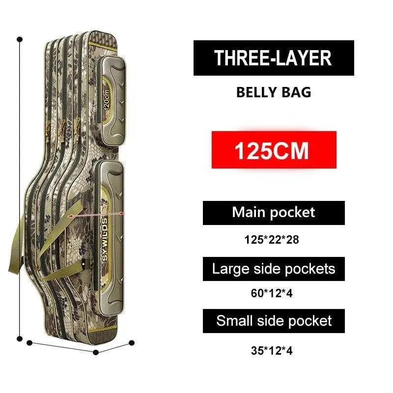 Scione Waterproof Fishing Gear Bag with Multiple Pockets