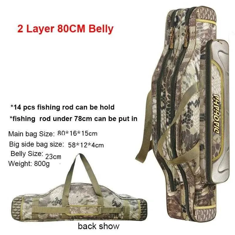Scione Waterproof Fishing Gear Bag with Multiple Pockets