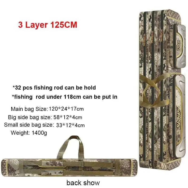 Scione Waterproof Fishing Gear Bag with Multiple Pockets
