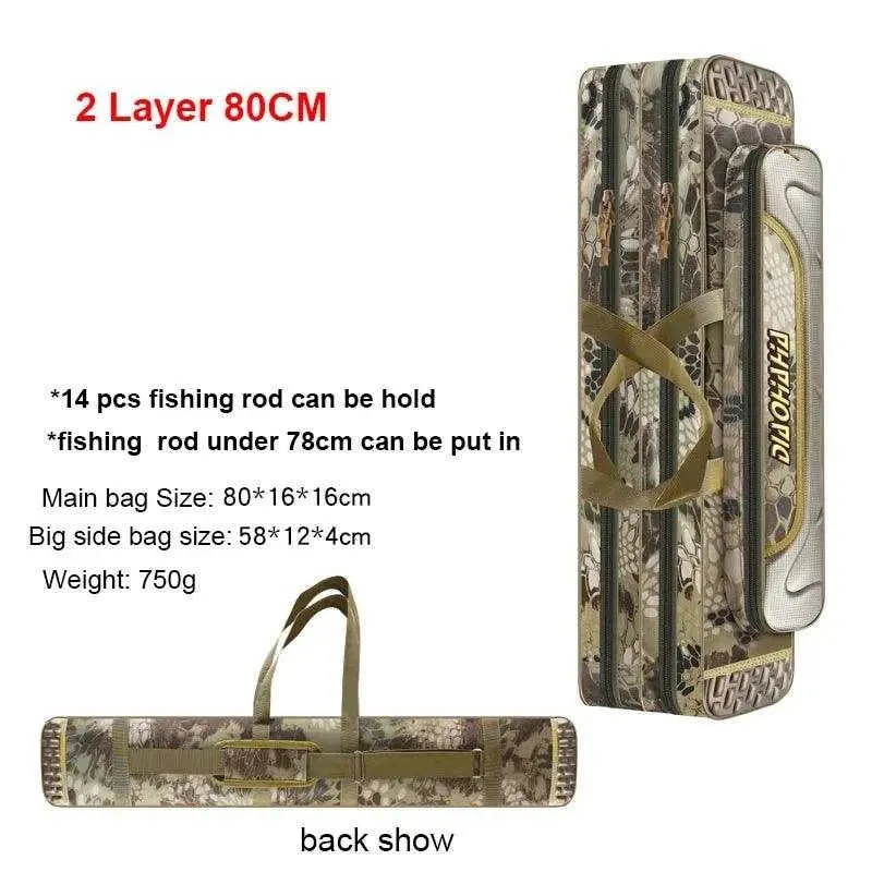 Scione Waterproof Fishing Gear Bag with Multiple Pockets