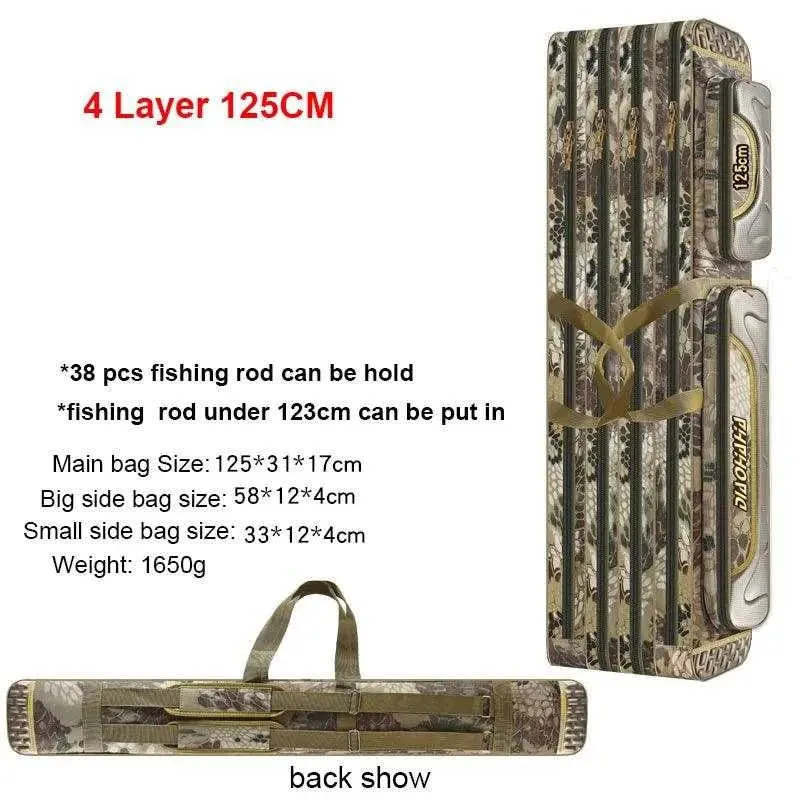 Scione Waterproof Fishing Gear Bag with Multiple Pockets