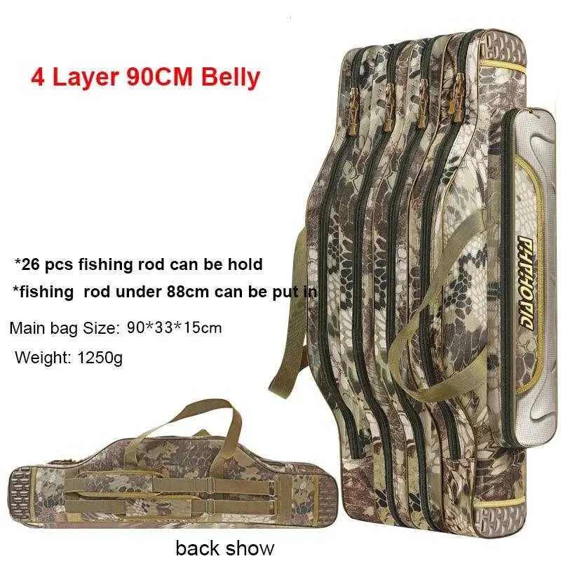 Scione Waterproof Fishing Gear Bag with Multiple Pockets