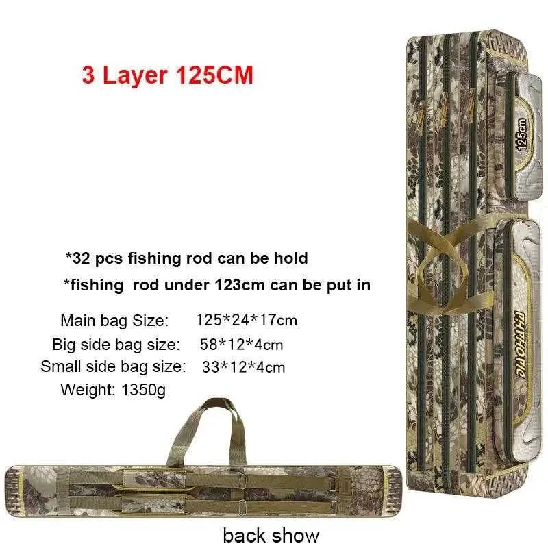 Scione Waterproof Fishing Gear Bag with Multiple Pockets