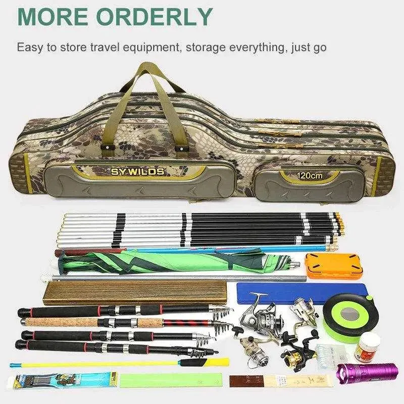 Scione Waterproof Fishing Gear Bag with Multiple Pockets