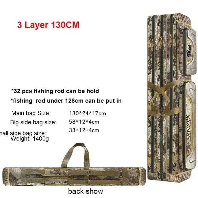 Scione Waterproof Fishing Gear Bag with Multiple Pockets