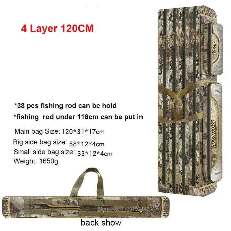 Scione Waterproof Fishing Gear Bag with Multiple Pockets