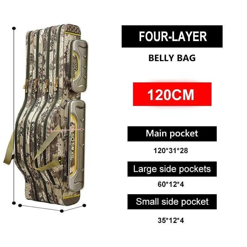 Scione Waterproof Fishing Gear Bag with Multiple Pockets