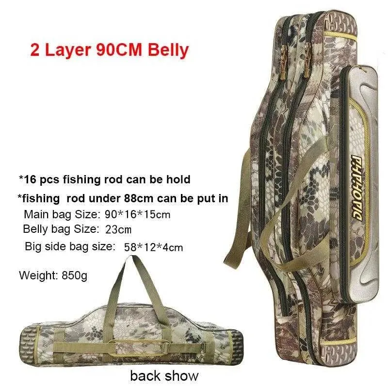 Scione Waterproof Fishing Gear Bag with Multiple Pockets