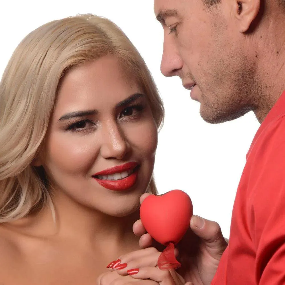 Shegasm 10x Heart Desire Silicone Suction Clit Stimulator - Red