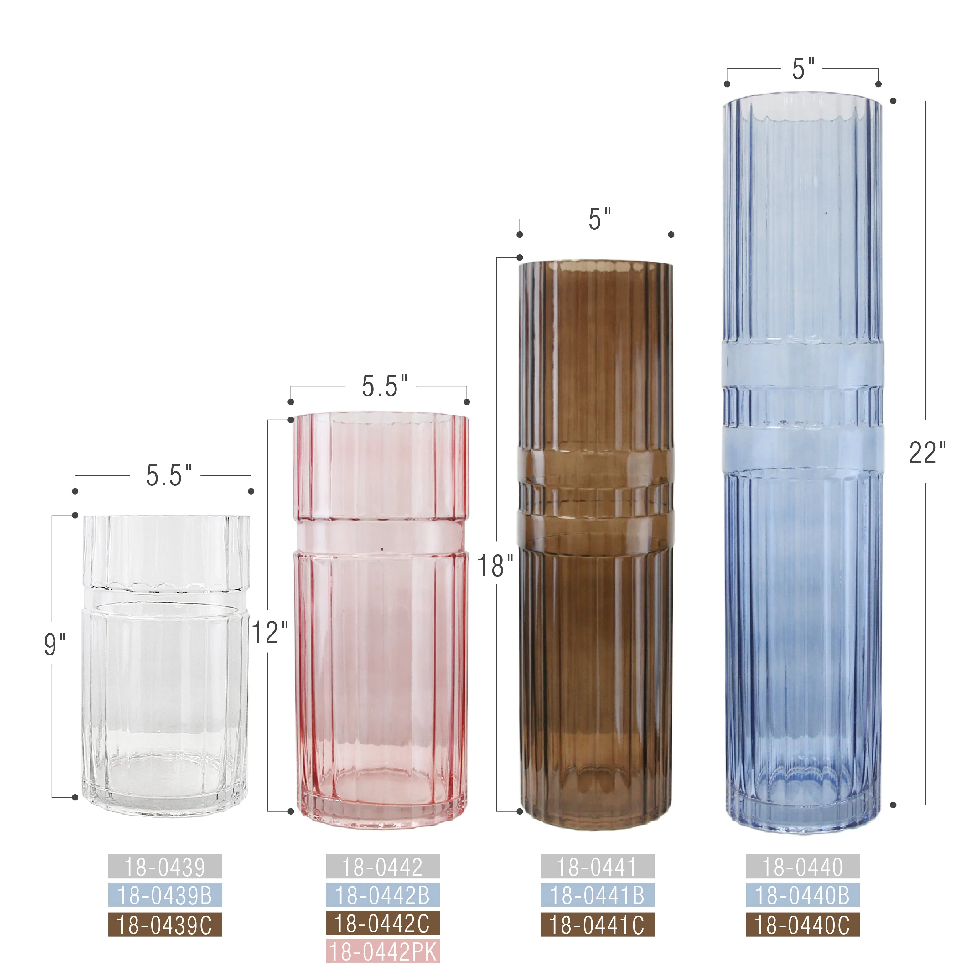 Tiered Glass Vase