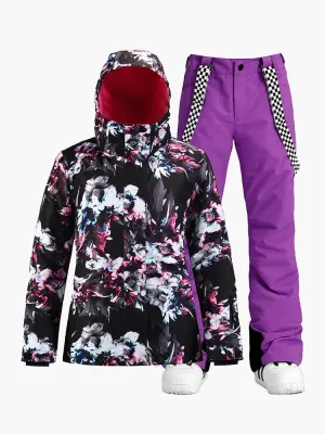 TreadSnow New winter snow suit single and double board outdoor mountaineering waterproof thick warm breathable ski suit women suit