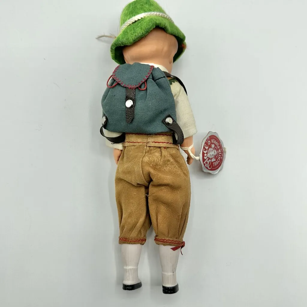 Two Vintage Moll’s Trachten Puppen Bavarian Boy & Girl Germany /cb