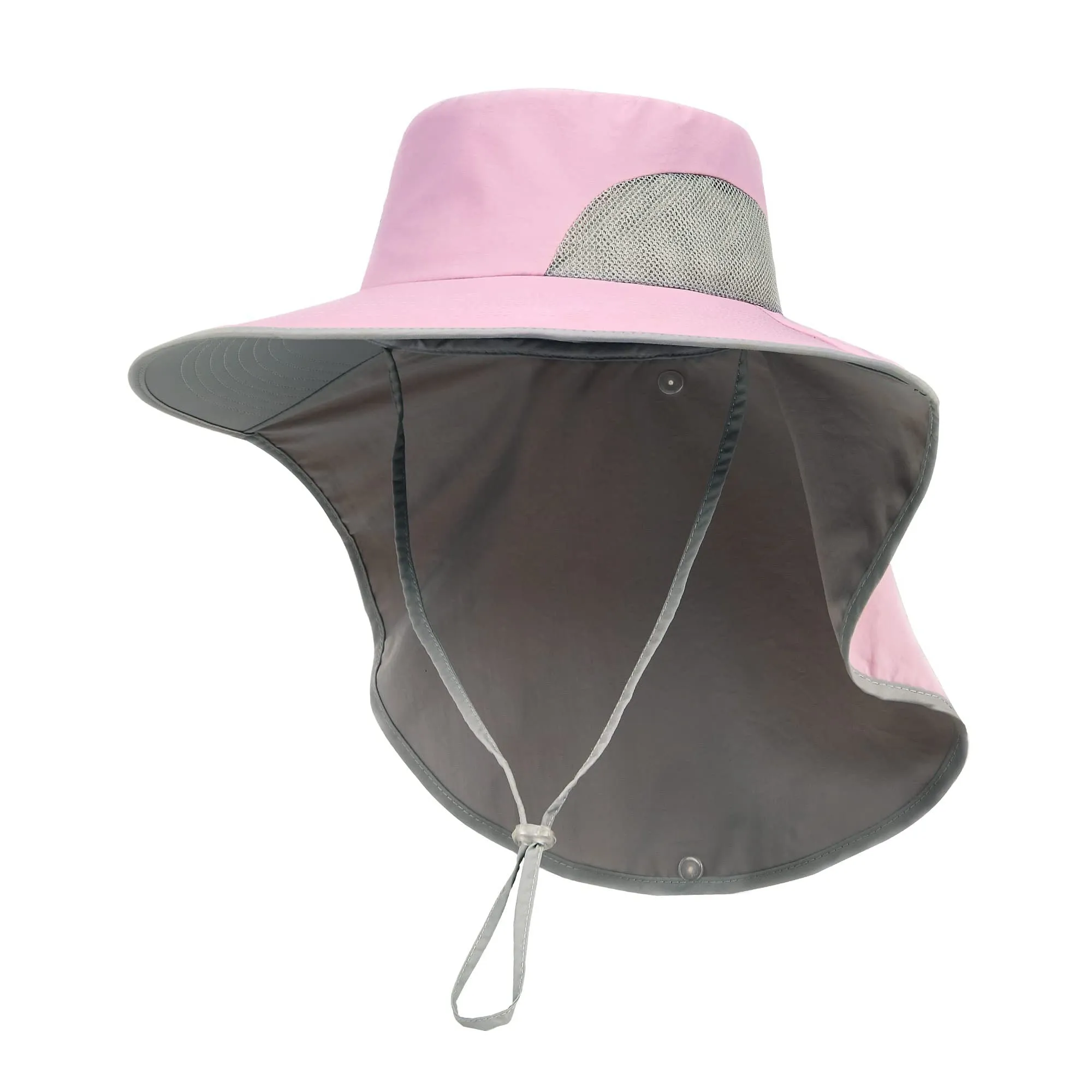 UPF 50  Hiking Fishing Hat Waterproof Nylon Wide Brim Hat