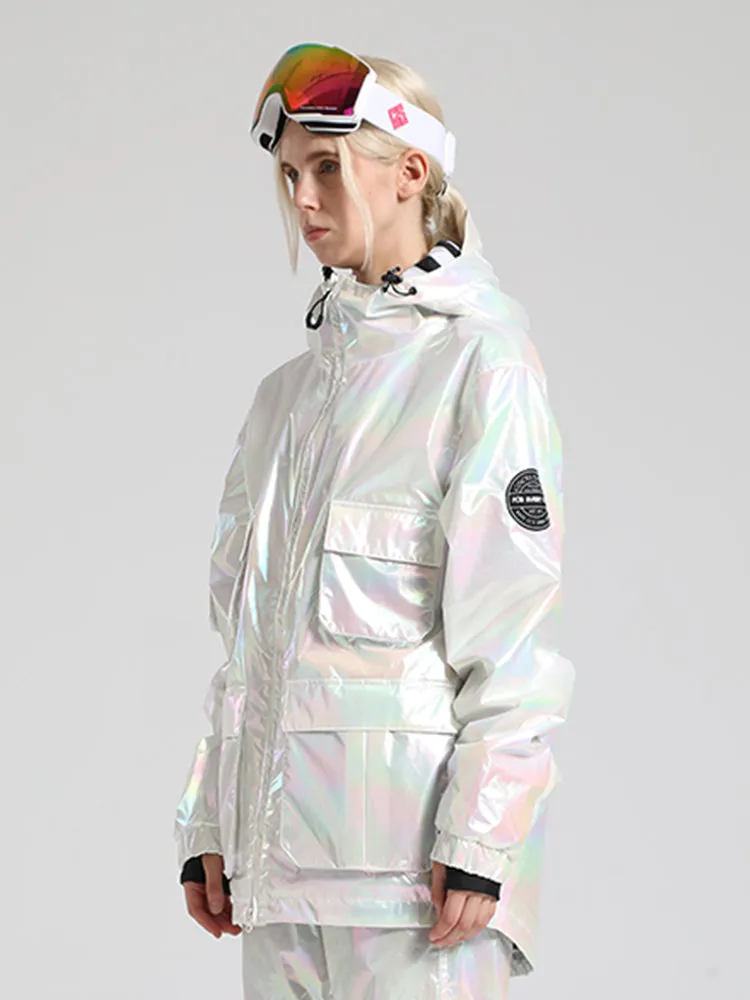 Women's Pink Dazzling Ski Jacket