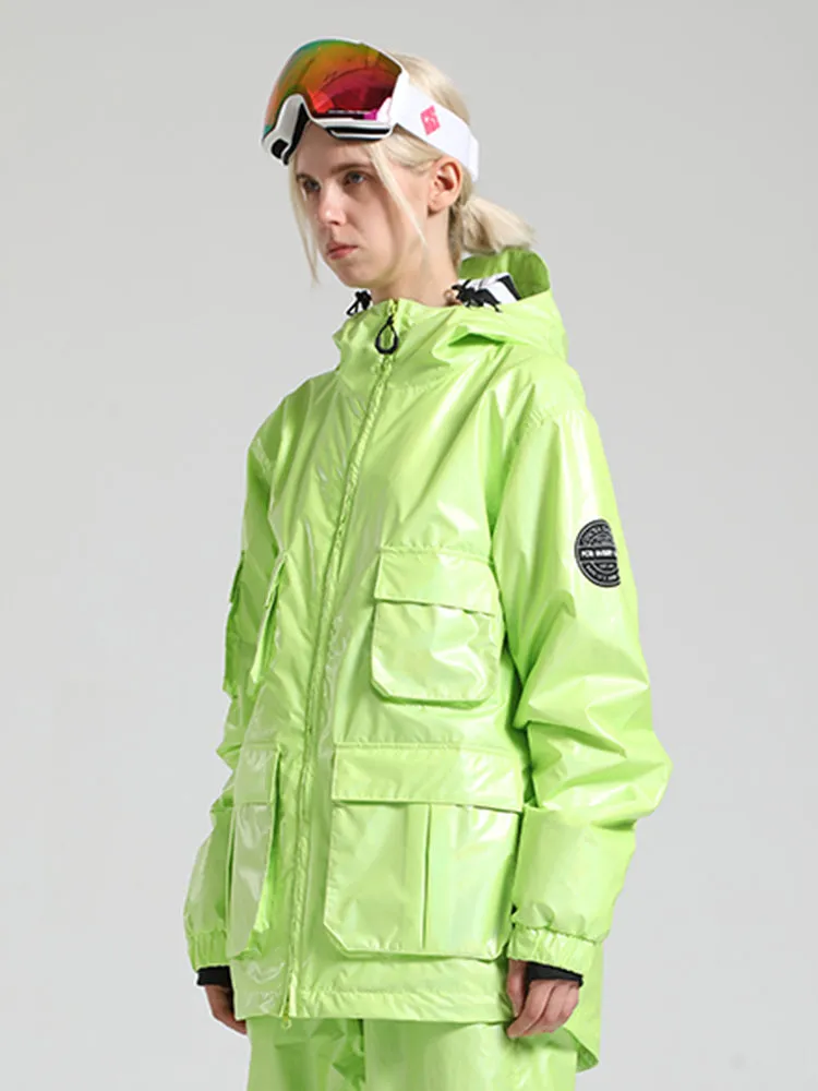 Women's Pink Dazzling Ski Jacket