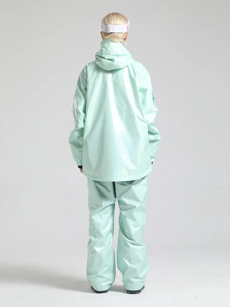Women's Silver Dazzling Ski Suit