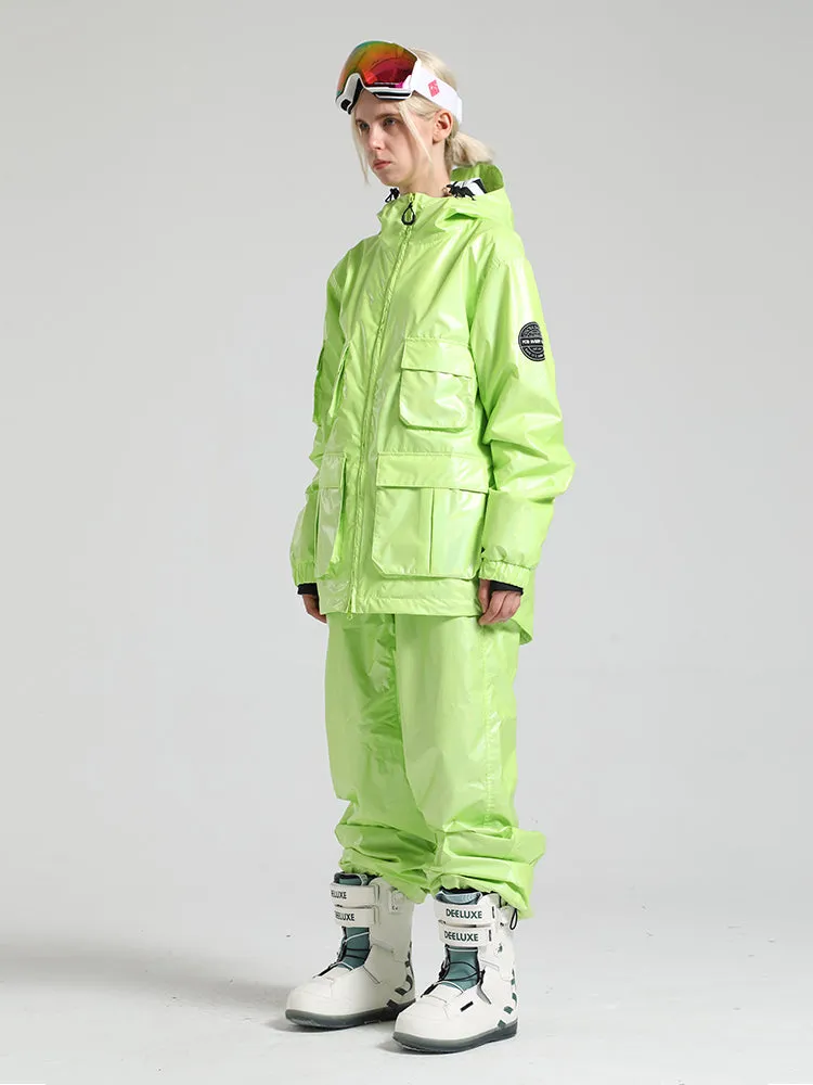 Women's Silver Dazzling Ski Suit