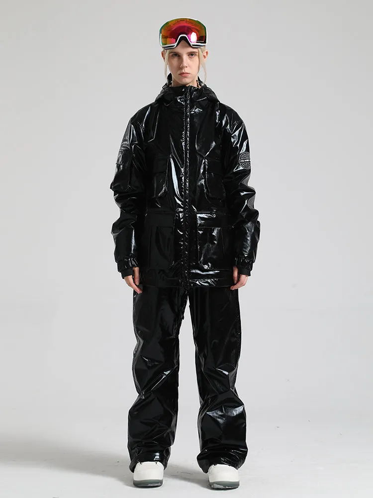 Women's Silver Dazzling Ski Suit