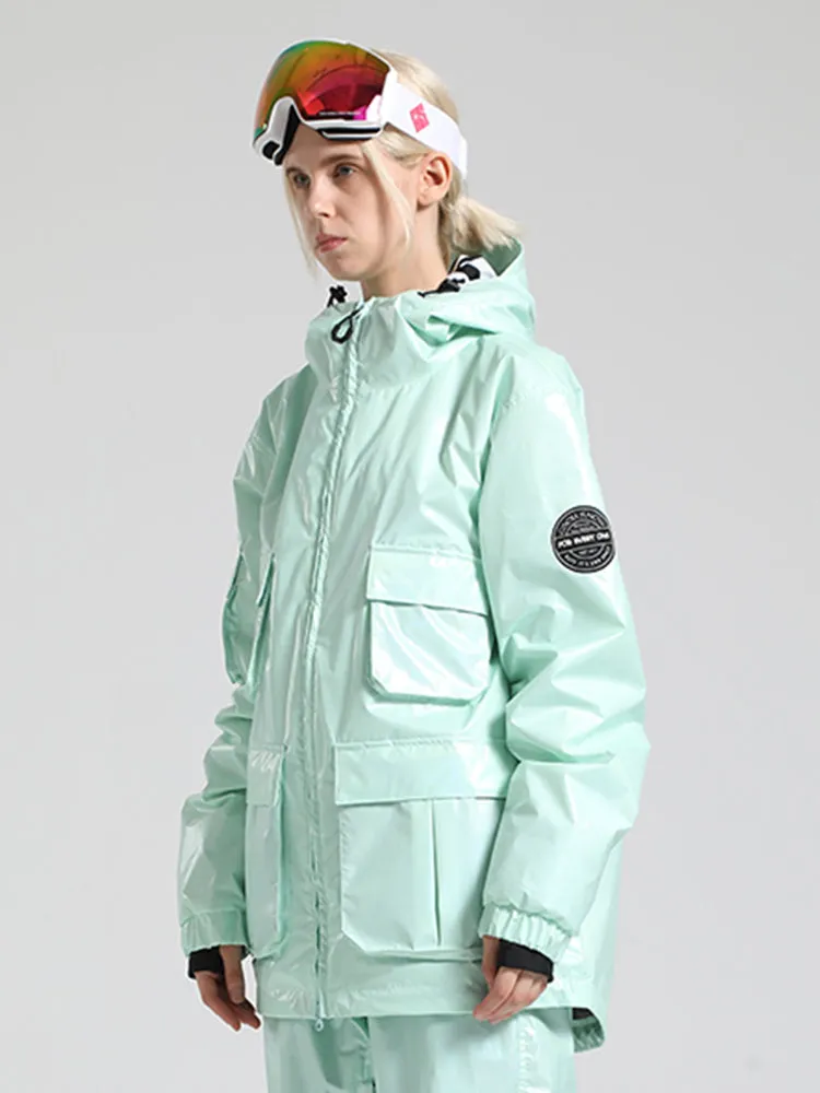 Women's Yellow Dazzling Ski Jacket