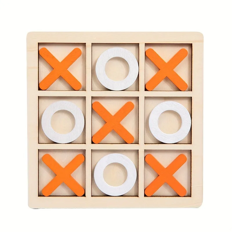 Wood XOXO Board Game  Classic family game in premium acacia wood