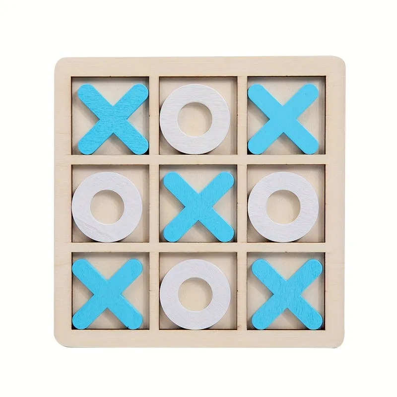 Wood XOXO Board Game  Classic family game in premium acacia wood